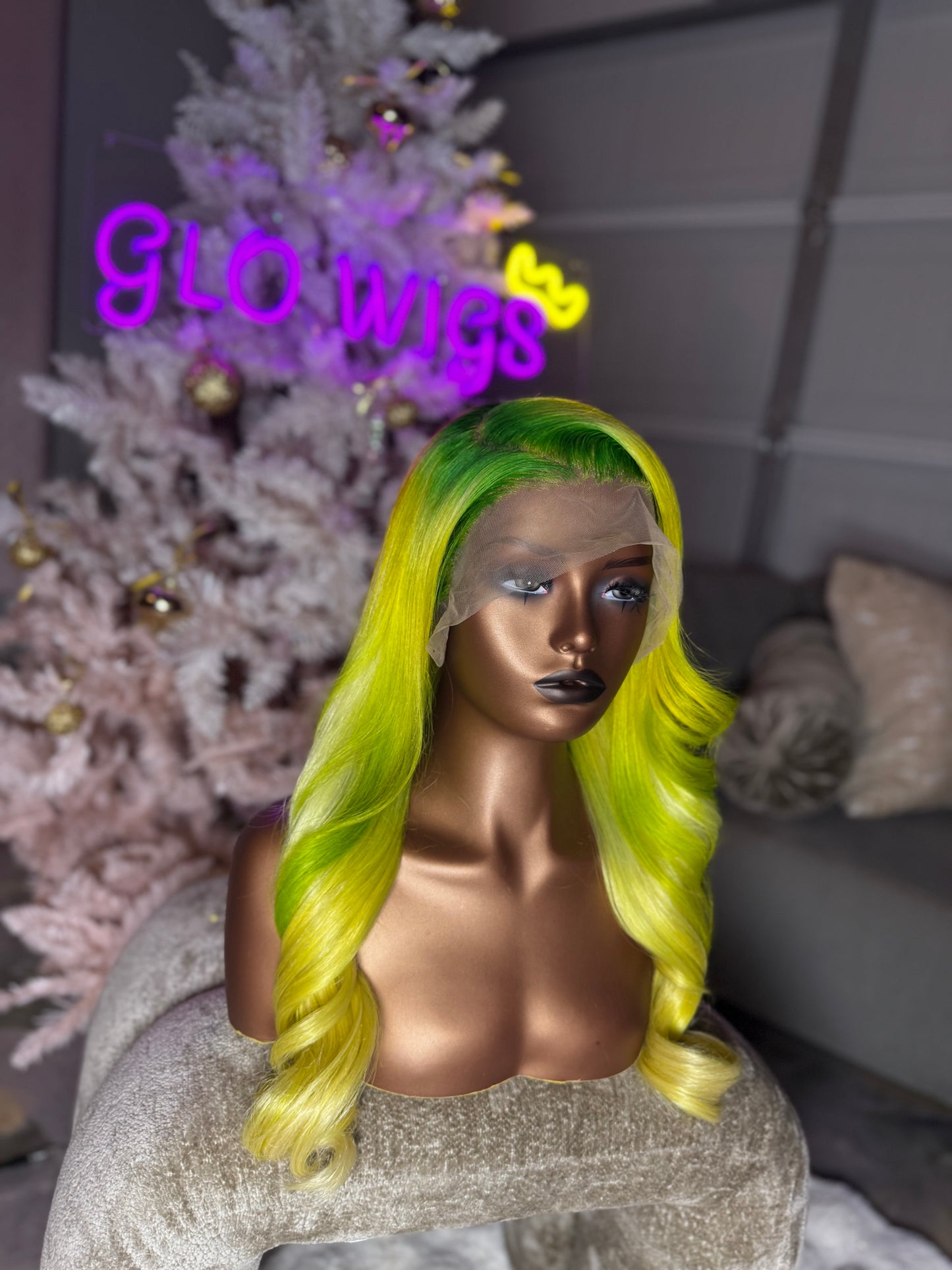 Glo Wigs - Ready-To-Wear Lace Unit "Neon" (Glam for less)