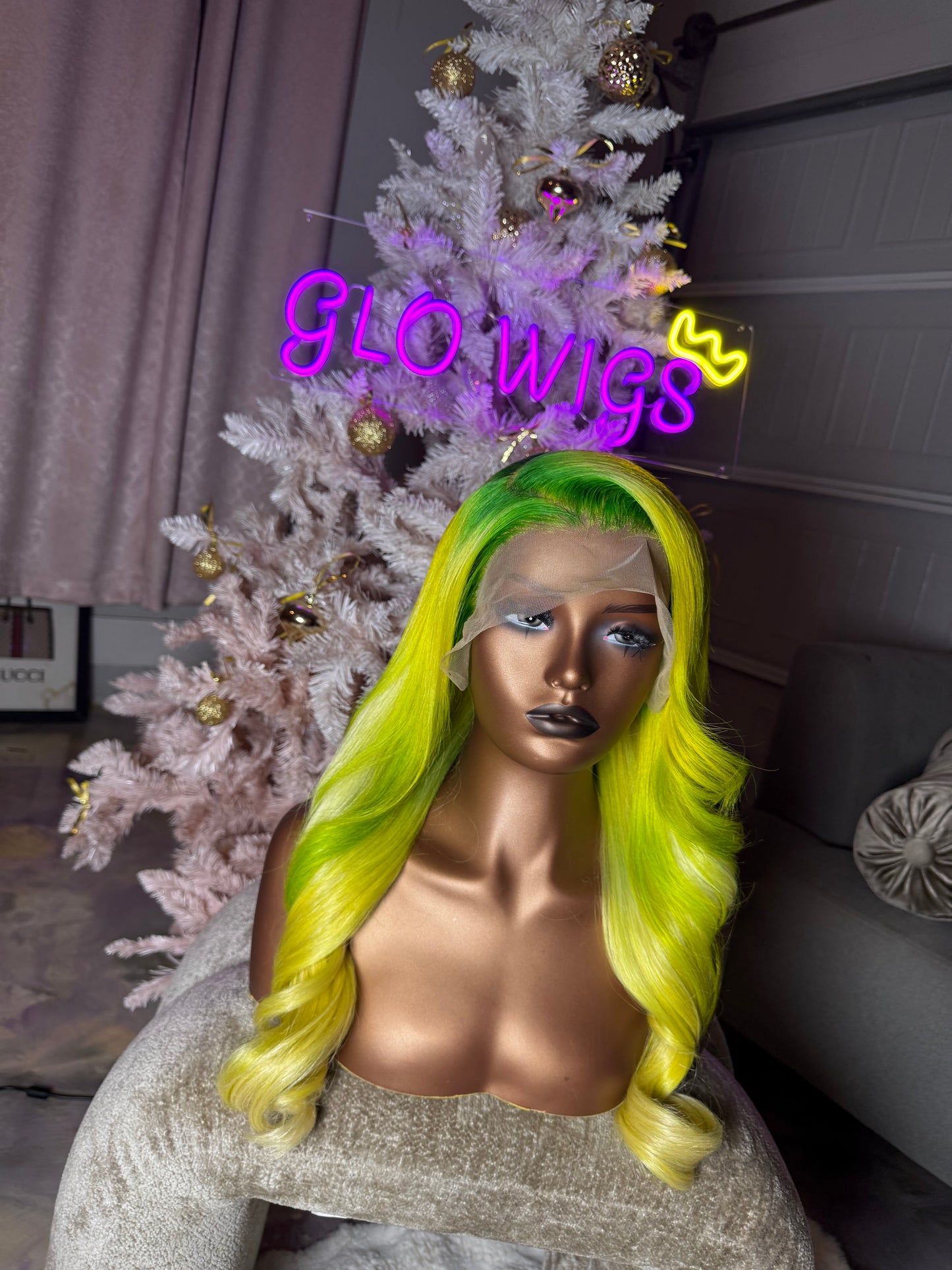 Glo Wigs - Ready-To-Wear Lace Unit "Neon" (Glam for less)